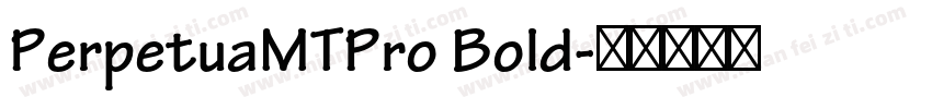 PerpetuaMTPro Bold字体转换